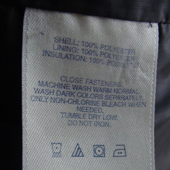 LANDS' End Steel Gray Sleeveless "PIRMALOFT" Quilted/PUFFER VEST Sz M (38 - 40) - Picture 6 of 7